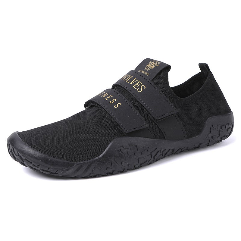 Generic Nine Wolf Fitness Squat Hard Pull Shoes Power Loft Running Bright Push Yoga Soft Bottom Indoor Barefoot Comprehensive Training Black 