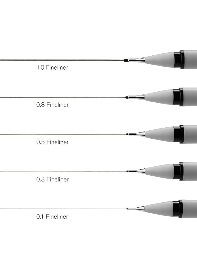 Fineliner Fine Point Pen Set Assorted Set Of 5 Black - pzsku/Z4987EAB23849594E9C5FZ/45/_/1740917370/a0c6ece0-dde7-402a-b2b4-2910753549df