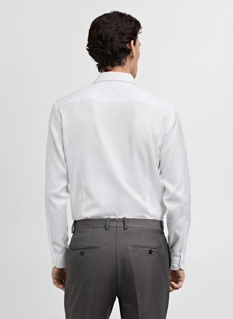 Mango Man Slim-fit cotton suit shirt