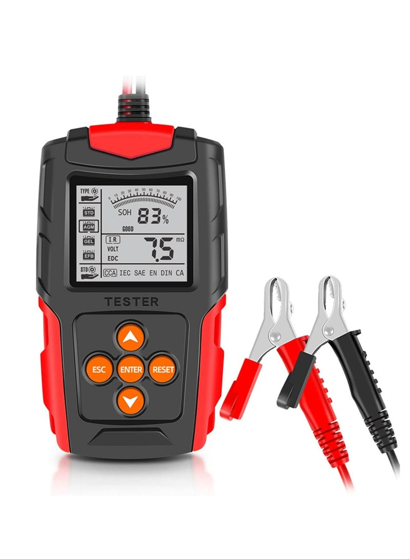 Joyelink Car Battery Tester - 12V 24V Automotive Battery Load Tester CCA Digital Auto Battery Analyzer Accurate Battery Diagnostic Tool for Car Truck Motorcycle ATV SUV - Image 1