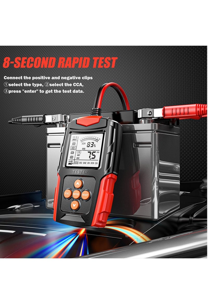 Joyelink Car Battery Tester - 12V 24V Automotive Battery Load Tester CCA Digital Auto Battery Analyzer Accurate Battery Diagnostic Tool for Car Truck Motorcycle ATV SUV - Image 5