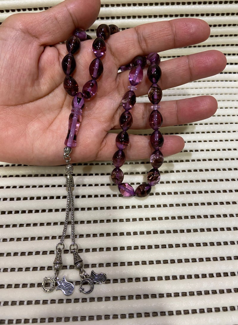 Faturan Prayer Beads For Men 33 Beads Size 9mm x 12.5mm - Image 3