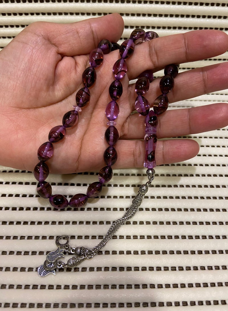 Faturan Prayer Beads For Men 33 Beads Size 9mm x 12.5mm - Image 2