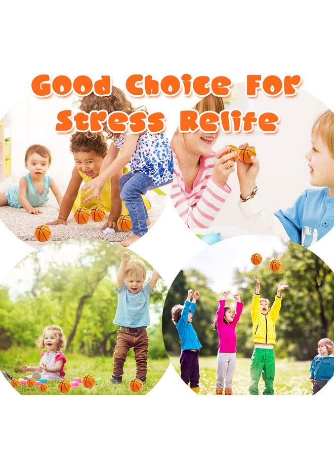 Dshengoo 24 Pack 2.5 Inch Basketball Stress Ballmini Foam Squeeze Sports Balls For Sport Theme Party Favorkids School Rewardanxiety Relief - Image 3