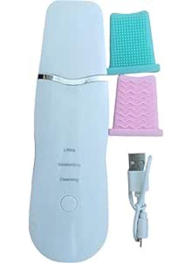 My souq Ultrasonic Skin Scrubber & Face Spatula - Pore Cleaner & Blackhead Remover with Silicone Covers - My Souq Store. - Image 5