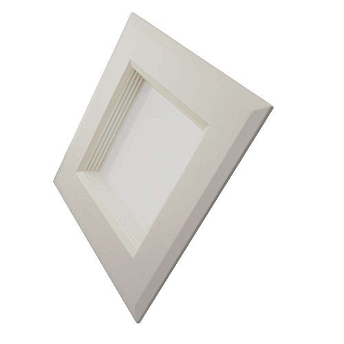 NICOR Lighting 6 inch White Square LED Recessed Downlight in 2700K (DQR6-10-120-2K-WH-BF) - Image 2