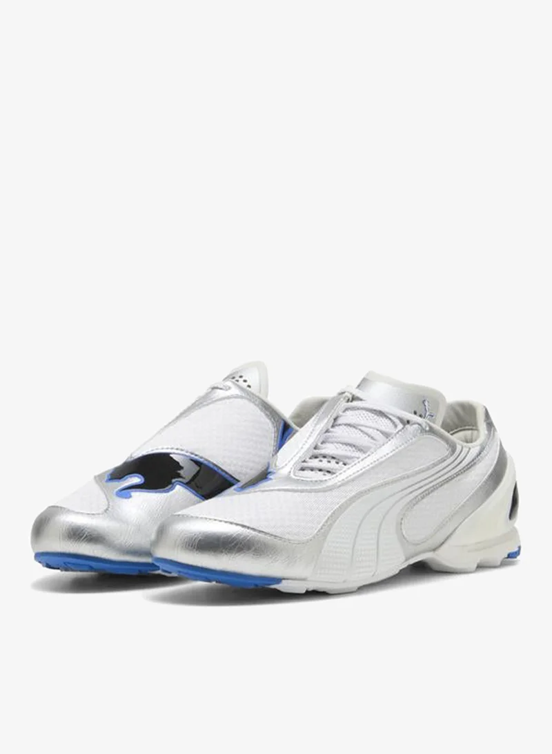Puma PUMA White-PUMA Silver V-S1 Metallic Sneakers Unisex for Men | Best Price UAE