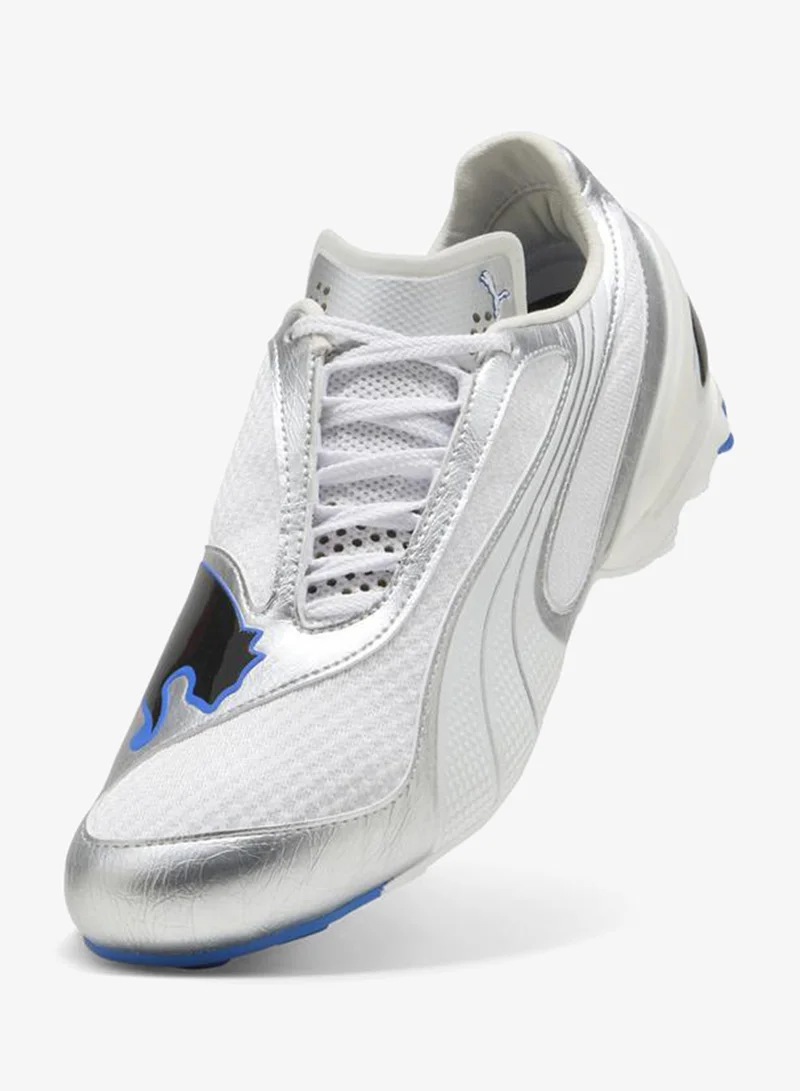 Puma PUMA White-PUMA Silver V-S1 Metallic Sneakers Unisex for Men | Best Price UAE