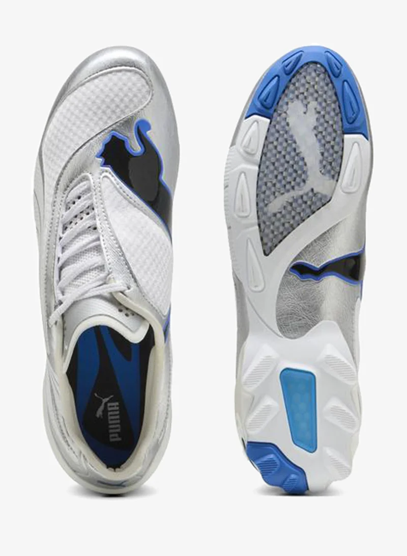 Puma PUMA White-PUMA Silver V-S1 Metallic Sneakers Unisex for Men | Best Price UAE