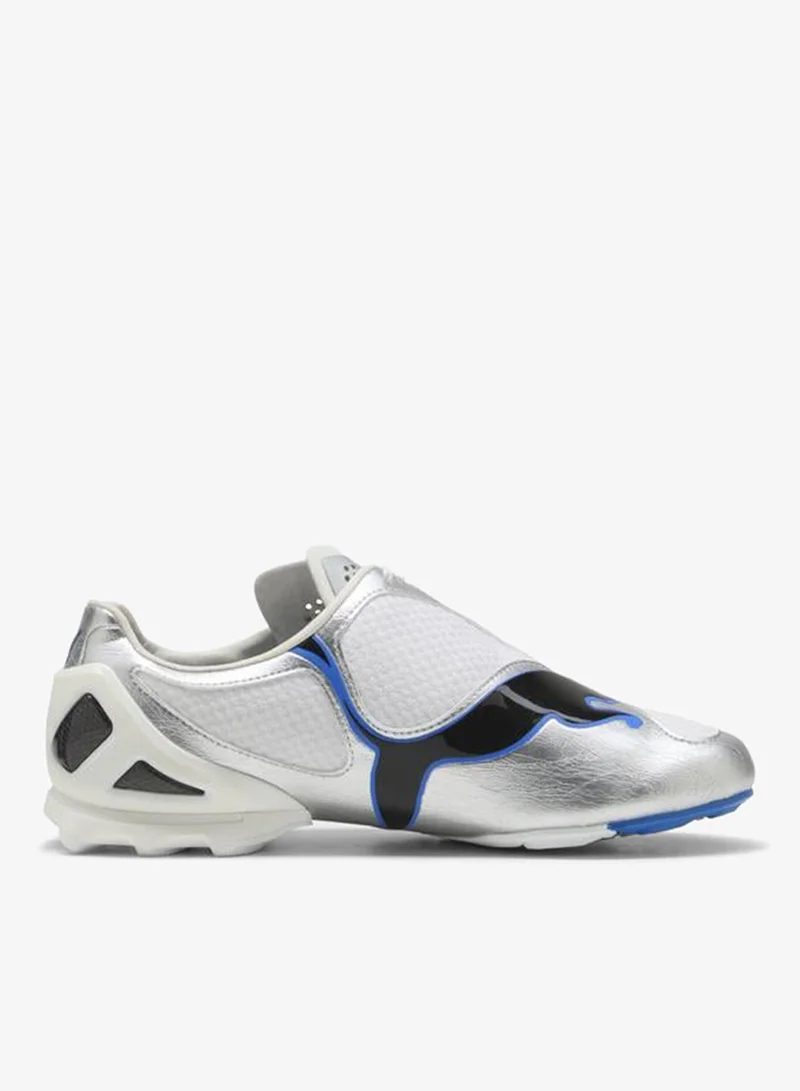 Puma PUMA White-PUMA Silver V-S1 Metallic Sneakers Unisex for Men | Best Price UAE