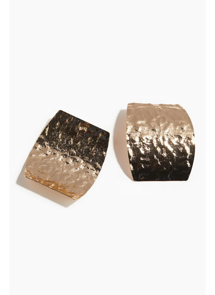 H&M Large Hammered Earrings