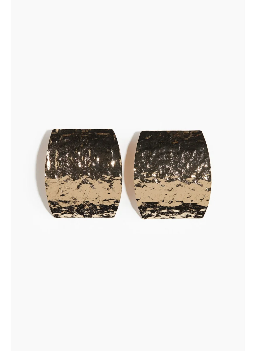 H&M Large Hammered Earrings