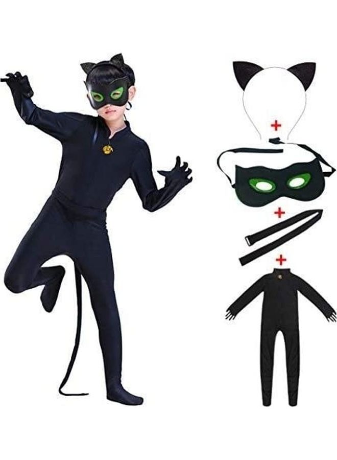 نيبمينينت 4-Piece Cat Costume Set for Kids L - Image 1