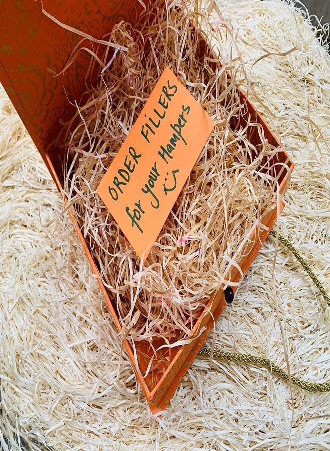SURPRISE SOMEONE حشو ورقي ممزق على شكل عشب لتغليف هدايا مفاجئة، حشو زخرفي مبطن لسلال الهدايا، مناسب لحفلات الزفاف وأعياد الميلاد والمناسبات الاحتفالية، مادة حشو خفيفة الوزن وصديقة للبيئة (100 غرام) (بيج) - Image 3