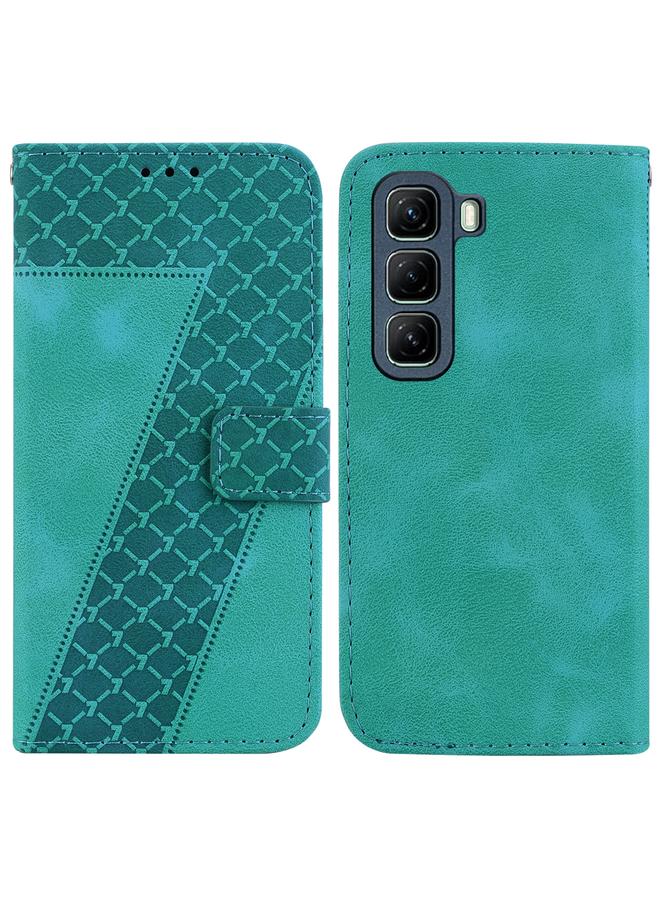 Zaboon Case For Infinix Hot 50 5G Seven-shaped Embossed Leather Phone Case - Image 1