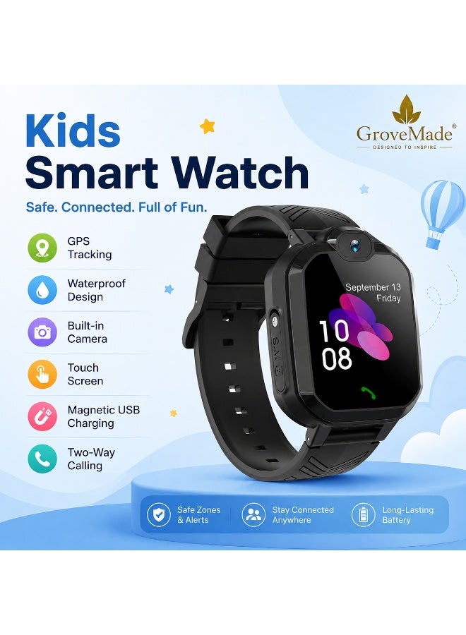GroveMade Kids Smart Watch for Boys & Girls – Touchscreen Smartwatch with Camera, Games, Alarm, Music Player & More – Fun & Educational Gift for Children – Easy to Use - Image 1
