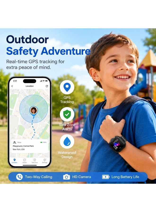 GroveMade Kids Smart Watch for Boys & Girls – Touchscreen Smartwatch with Camera, Games, Alarm, Music Player & More – Fun & Educational Gift for Children – Easy to Use - Image 3