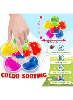 Mumoo Bear Color Sorting Sensory Toys, Fine Motor Skills Game Color Matching Toy  - Image 2