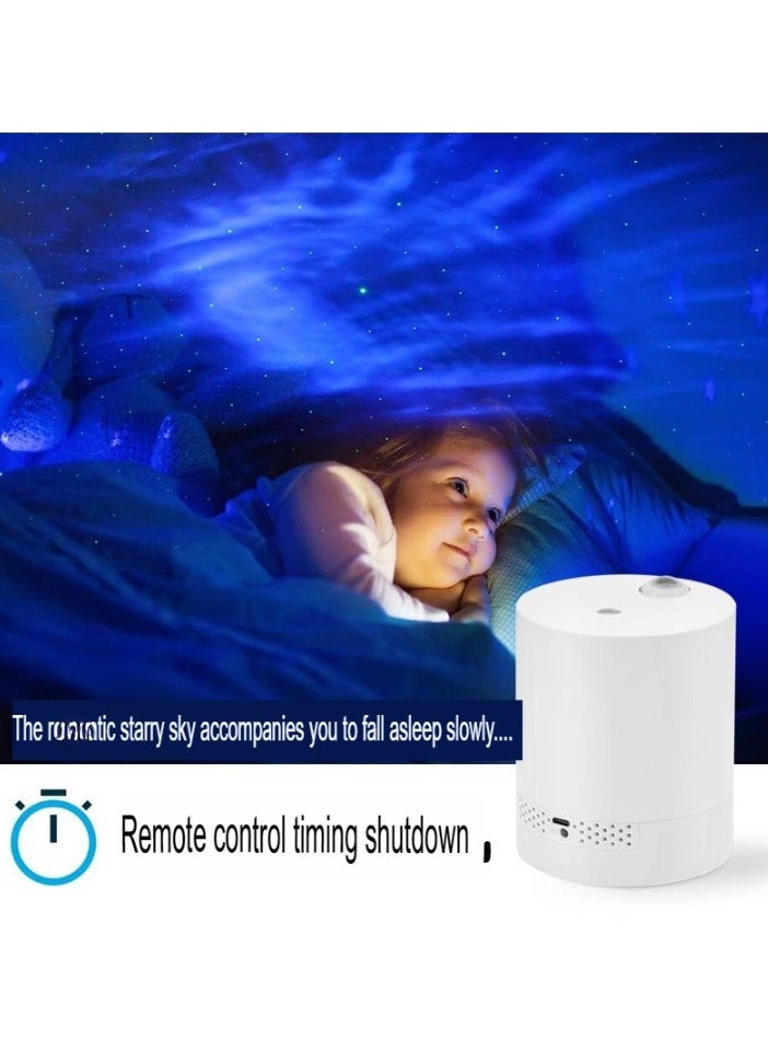 Projection Lamp, Rotating Starry Sky Night Light Projector, Durable And Portable Night Light, Lightweight Adjustable Colorful Star Projector For Decoration, (1pc, White)  - Image 3