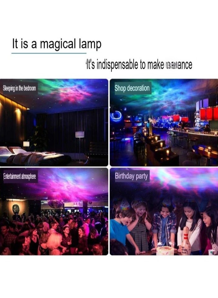 Projection Lamp, Rotating Starry Sky Night Light Projector, Durable And Portable Night Light, Lightweight Adjustable Colorful Star Projector For Decoration, (1pc, White)  - Image 4