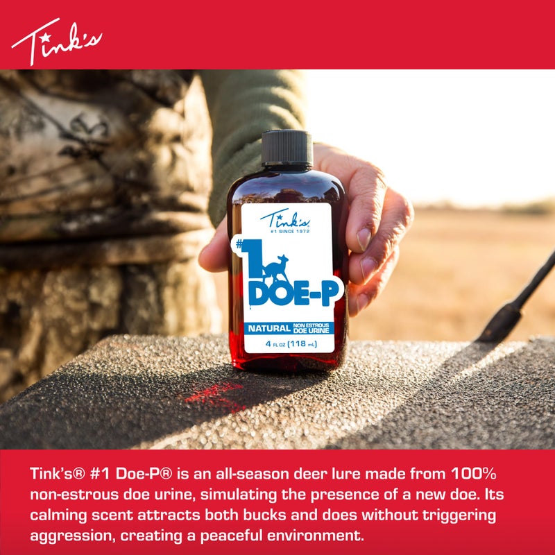 TINK'S #1 Doe-P Deer Attractant Liquid Non-Estrous Doe Urine Scent for Hunting (4 Oz) â€“ Superior & Longlisting Non-Estrous Doe Urine Hunting Scents â€“ Hunting Lure/Attractant â€“ Advanced Deer Lure - Image 2