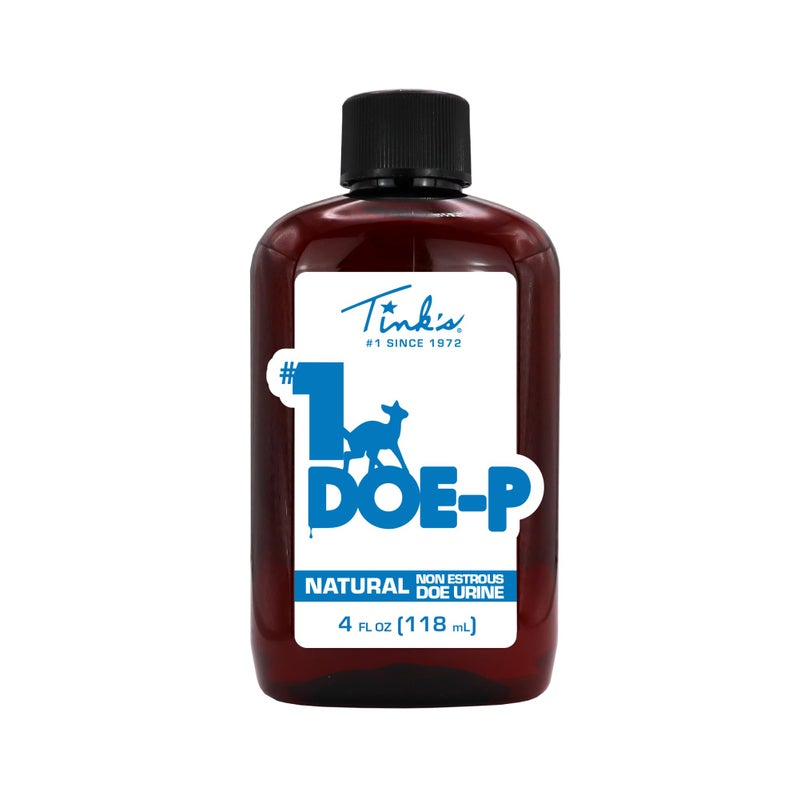 TINK'S #1 Doe-P Deer Attractant Liquid Non-Estrous Doe Urine Scent for Hunting (4 Oz) â€“ Superior & Longlisting Non-Estrous Doe Urine Hunting Scents â€“ Hunting Lure/Attractant â€“ Advanced Deer Lure - Image 1