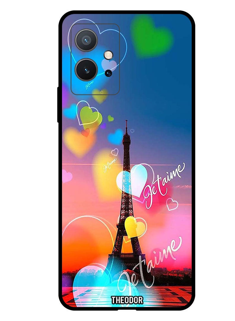Theodor Protective Case Anti ScratchShockproof Cover For VIVO Y55 5G Love Paris - Image 1