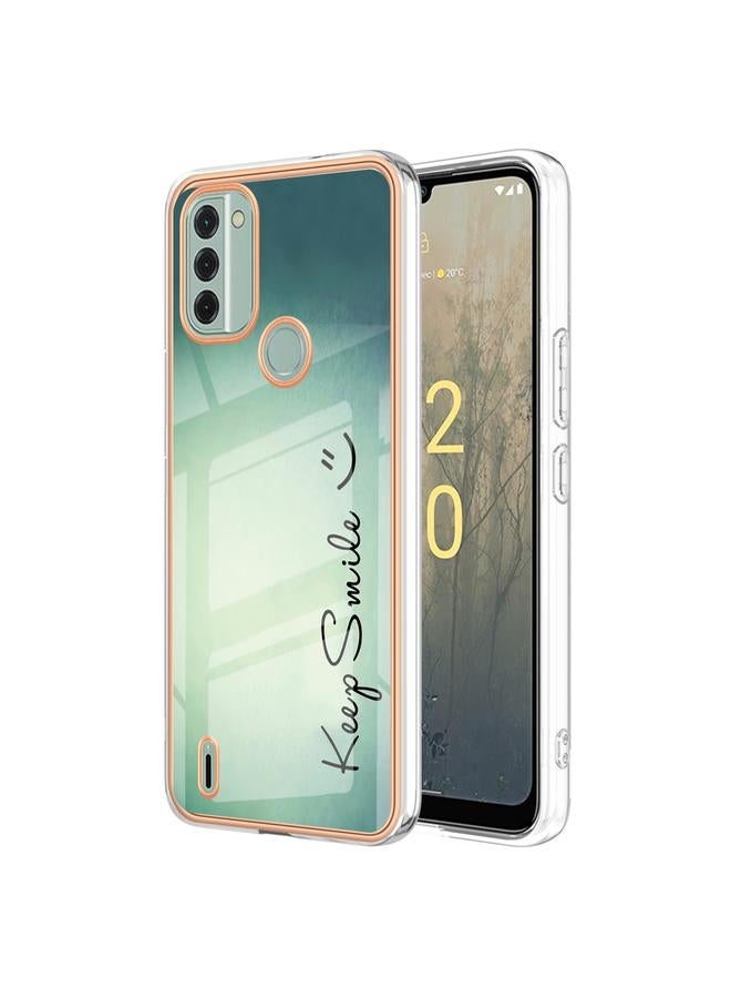 اس-توب جراب لهاتف Nokia C31 مطلي بالرخام الكهربائي مع غطاء IMD مزدوج الجوانب - Image 1