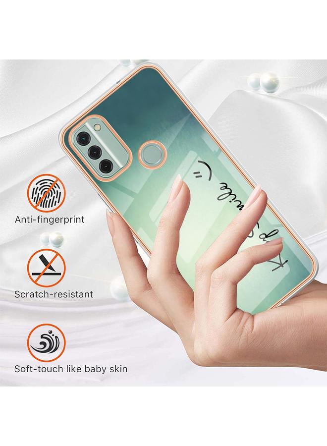 اس-توب جراب لهاتف Nokia C31 مطلي بالرخام الكهربائي مع غطاء IMD مزدوج الجوانب - Image 5