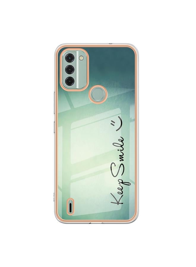اس-توب جراب لهاتف Nokia C31 مطلي بالرخام الكهربائي مع غطاء IMD مزدوج الجوانب - Image 2