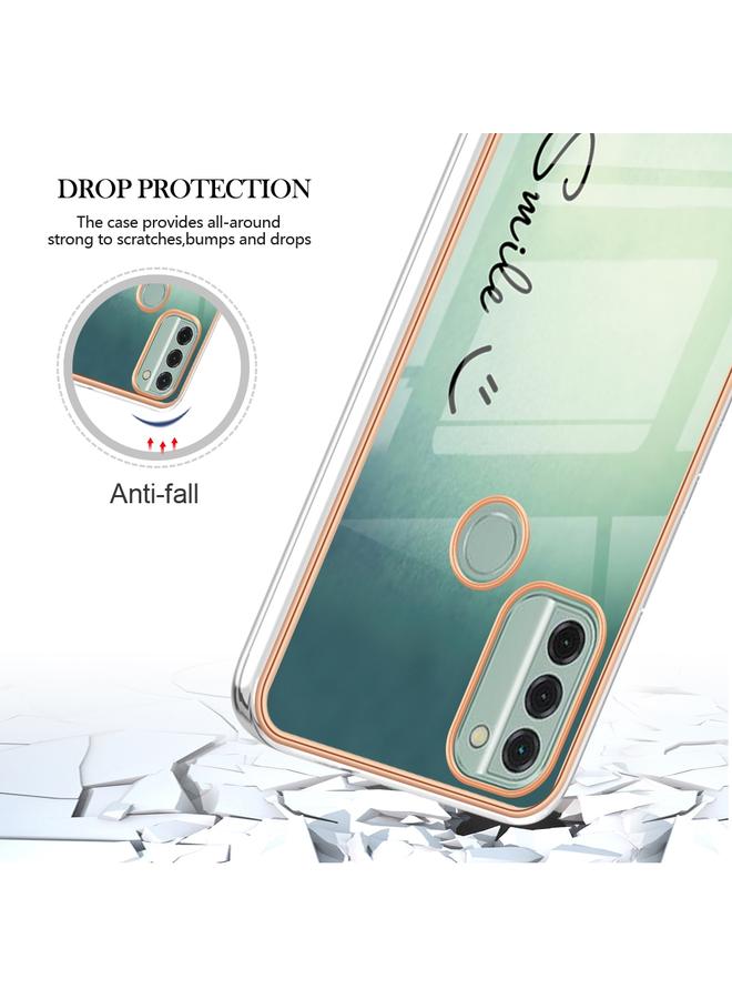 اس-توب جراب لهاتف Nokia C31 مطلي بالرخام الكهربائي مع غطاء IMD مزدوج الجوانب - Image 4