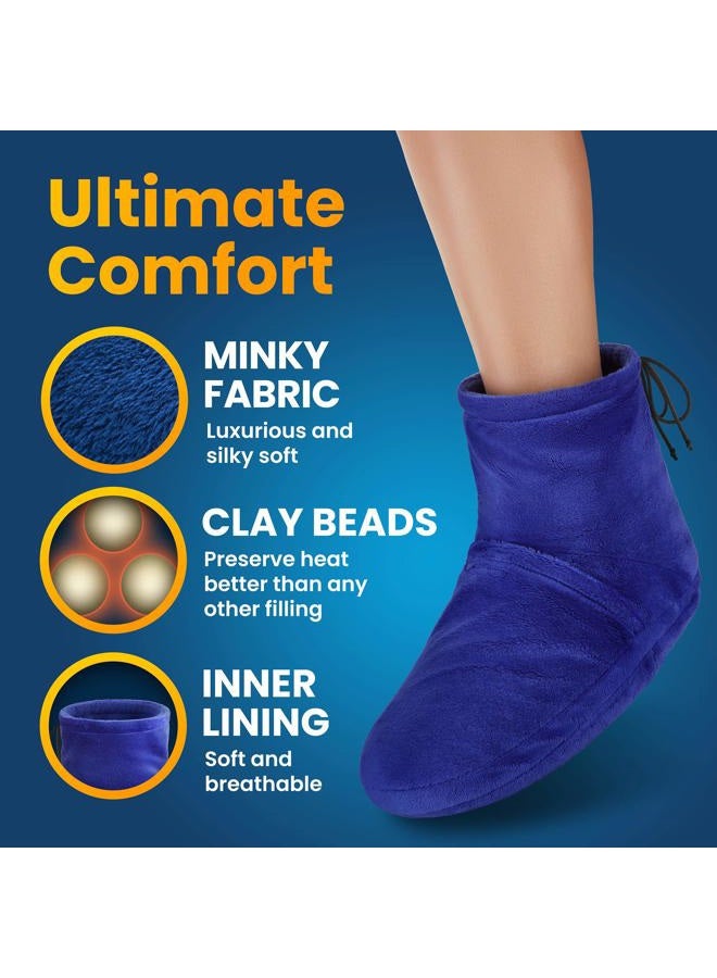 PhysioNatural Microwaveable Booties and Feet Warmers - Deep-penetrating heat for relieving foot stiffness, sore muscles and joints, Achilles tendinitis, plantar fasciitis, stress fractures, and circulatory problems - Image 5