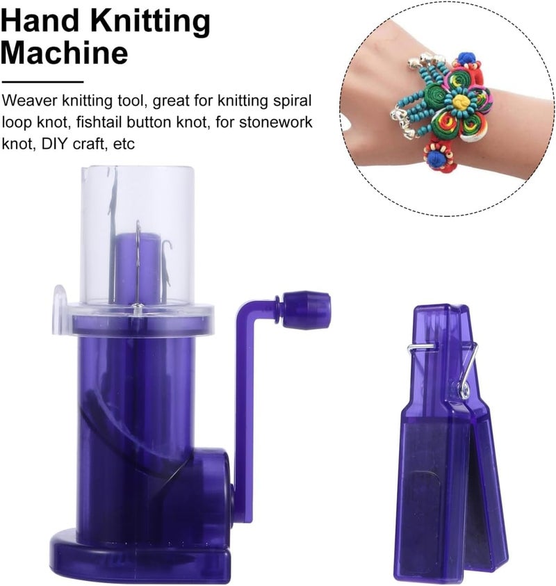 Suicune Suicune Embellish Knit Machine Manual Spool Knitter, Easy Operation, Strong Plastic, Portable, Light, DIY Craft Ornament with Wide Application - Image 4