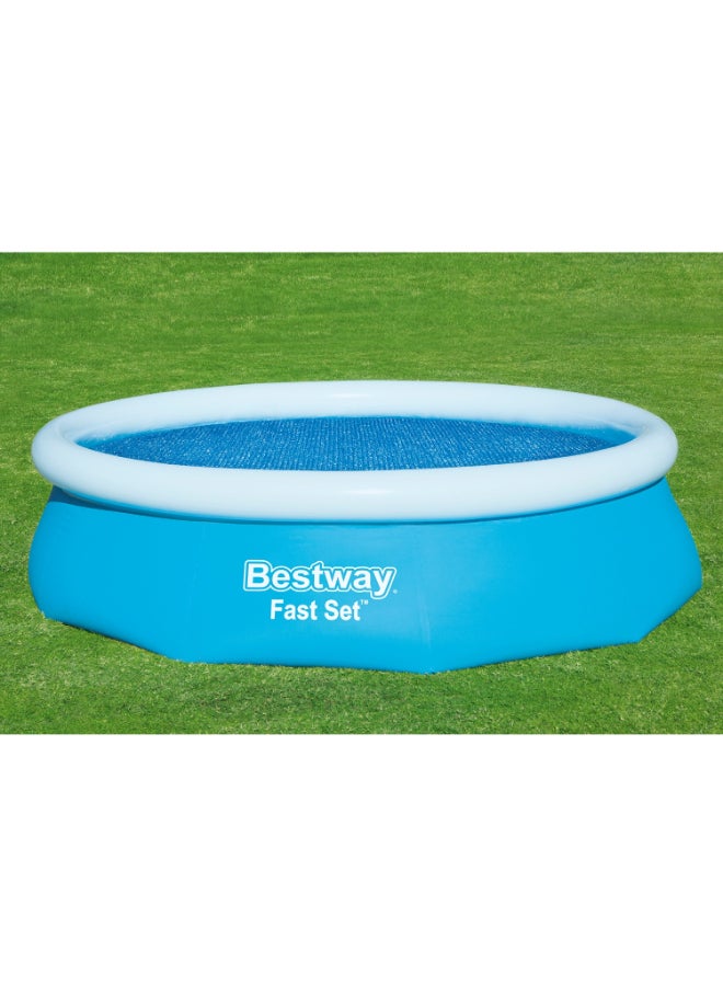 Bestway Flowclear 10 ft Round Solar Pool Cover, 3.05 m Solar Heating Cover for Above Ground Pools, Heat Retention & Debris Protection, Energy-Saving Bubble Pool Cover - Image 5