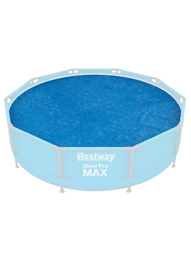 Bestway Bestway Flowclear 10 ft Round Solar Pool Cover, 3.05 m Solar Heating Cover for Above Ground Pools, Heat Retention & Debris Protection, Energy-Saving Bubble Pool Cover