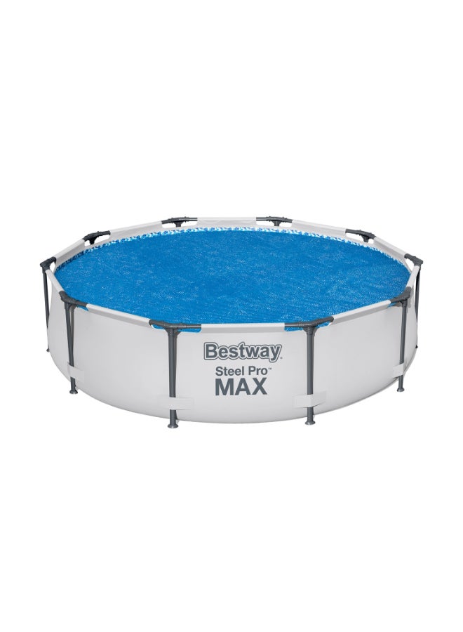 Bestway Flowclear 10 ft Round Solar Pool Cover, 3.05 m Solar Heating Cover for Above Ground Pools, Heat Retention & Debris Protection, Energy-Saving Bubble Pool Cover - Image 3