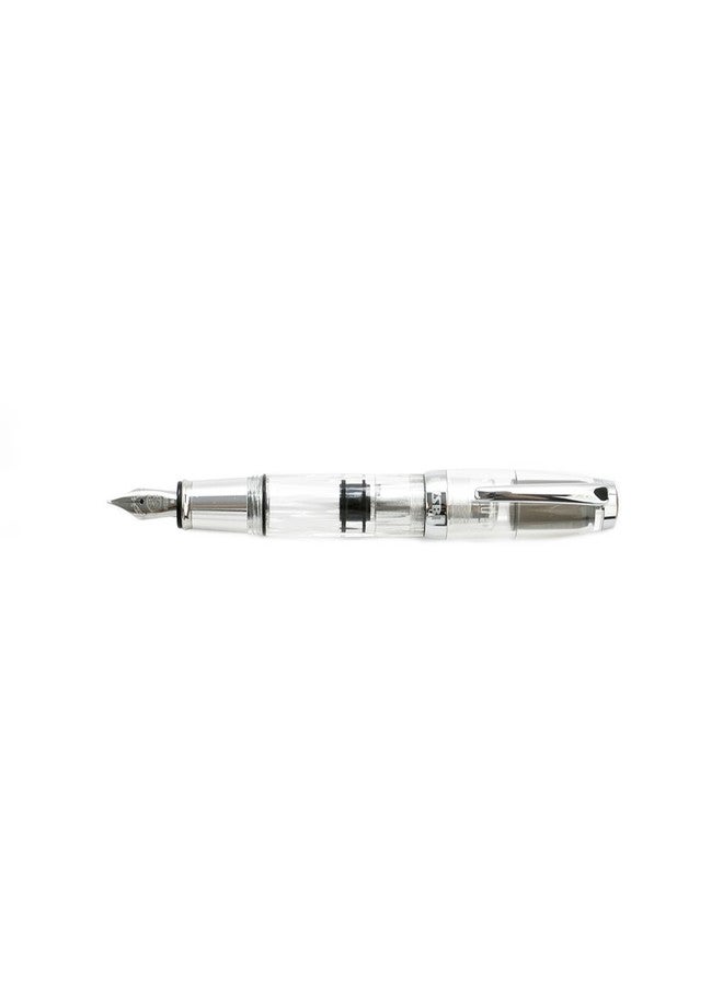 TWSBI Diamond Mini AL Silver Fountain Pen Stub1.1 nib - Image 4