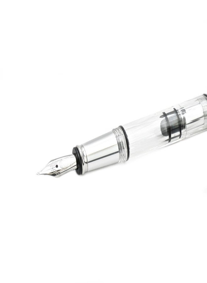 TWSBI Diamond Mini AL Silver Fountain Pen Stub1.1 nib - Image 2