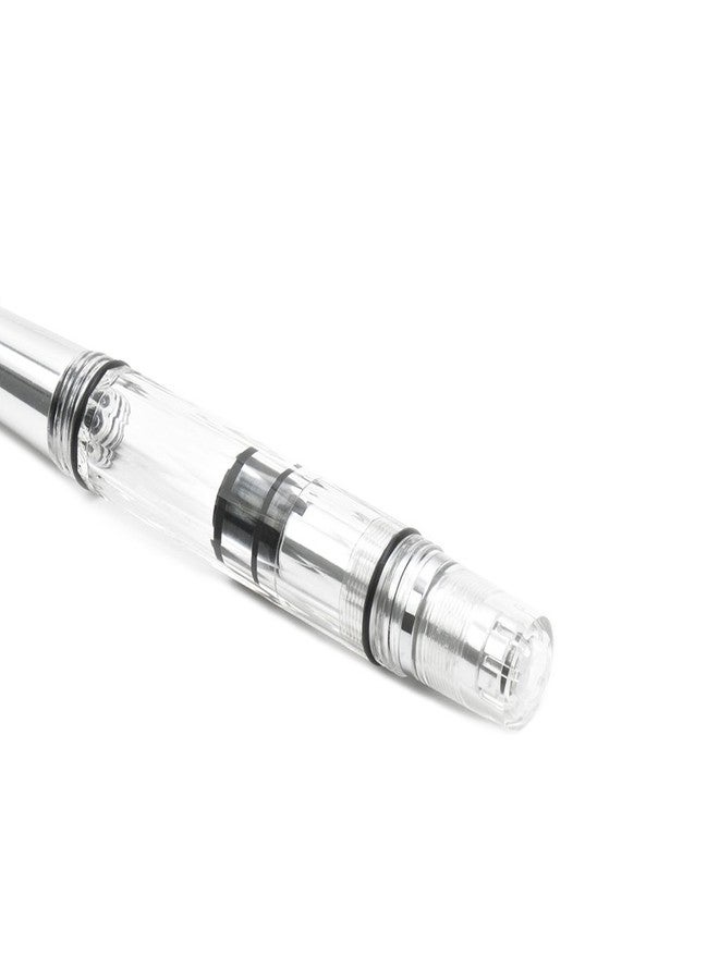 TWSBI Diamond Mini AL Silver Fountain Pen Stub1.1 nib - Image 3