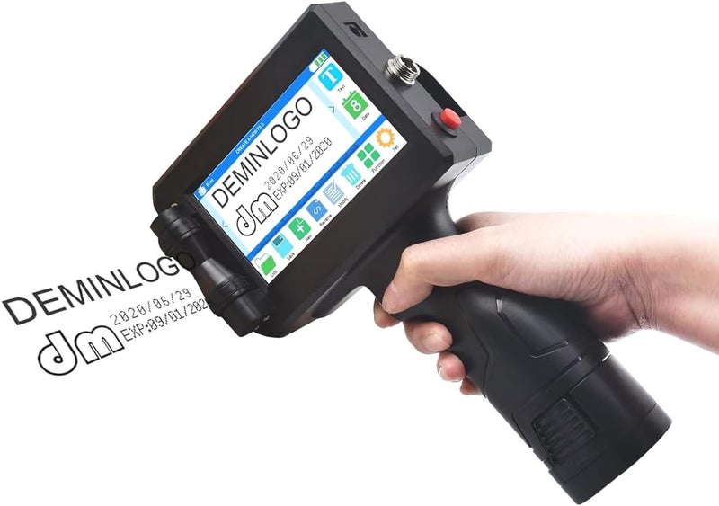 600DPI Handheld Inkjet Printer Machine for Text/Barcode/QRCode/Batch Number/Date Coder(Printing Height: 0.08-0.5Inch) (Handheld Inkjet Printer Machine D10) - Image 3