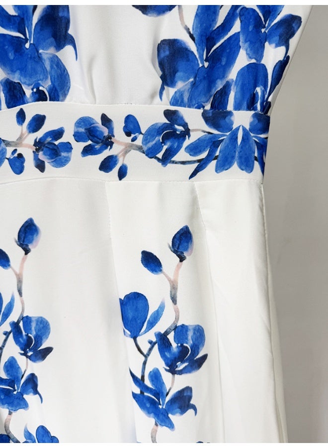 Loquat Fashion Printed Sleeveless Casual Vacation Maxi Dress  - Image 5