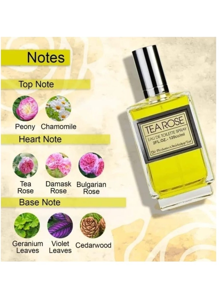TEA ROSE T Rose Toilet Perfume 56 ml - Image 2