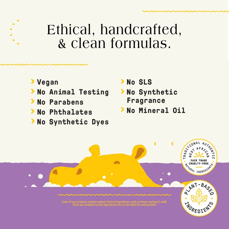 Alaffia Babies and Kids Bubble Bath, Gentle Baby Essentials for Delicate Skin, Cleansing & Calming Bubbles, Plant Based Formula, Vegan, Lemon Lavender (2 Pack - 32 Fl Oz Ea) - Image 4