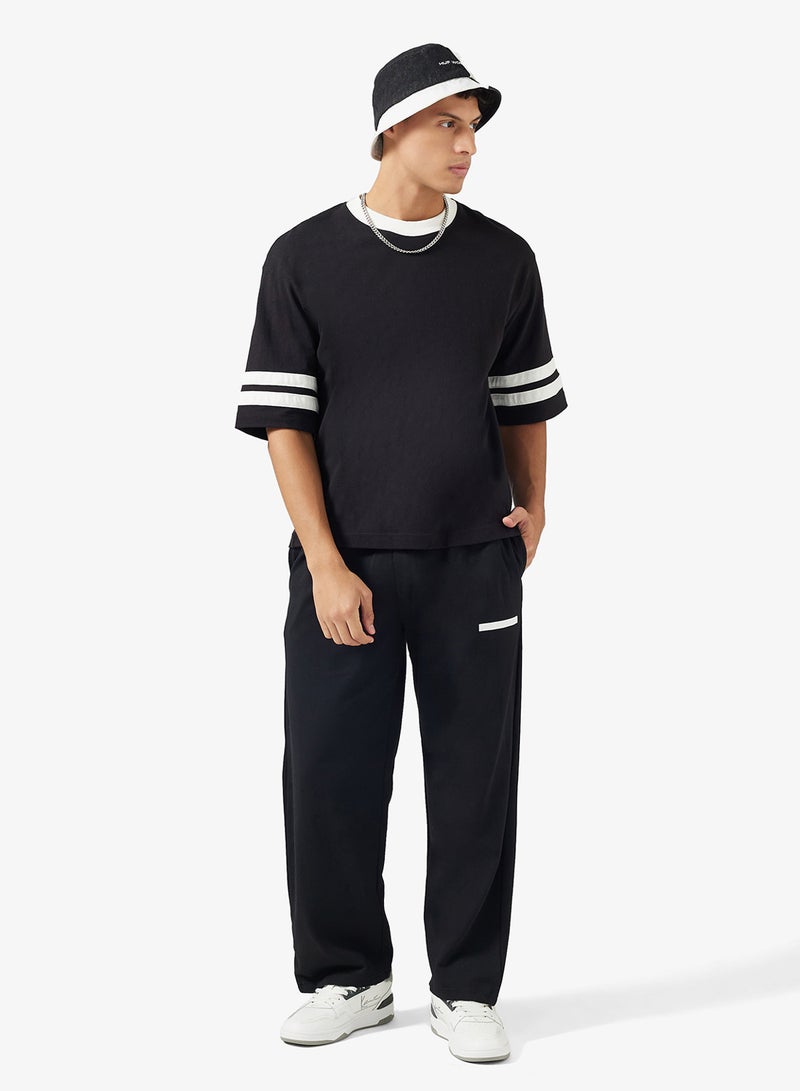 Seventy Five Basics Minimalist Stripe Relaxed Joggers - Image 2