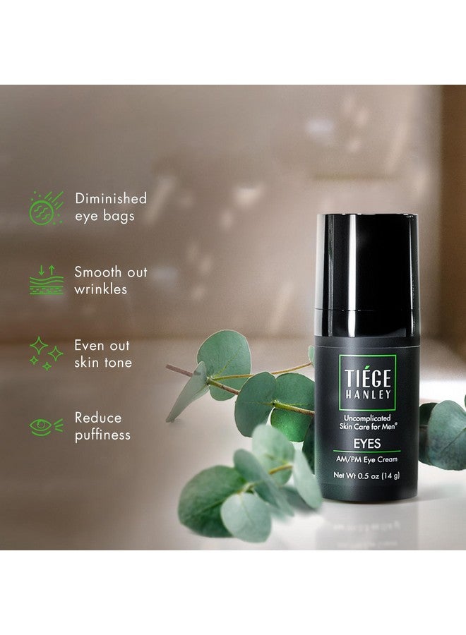 تييج هانلي كريم تحت العين للرجال للهالات السوداء، كريم العين للانتفاخات والحقائب تحت العينين، كريم مضاد للشيخوخة وتجاعيد العين والخطوط الدقيقة، كريم شد أكياس العين للرجال، 0.5 أونصة - Image 4