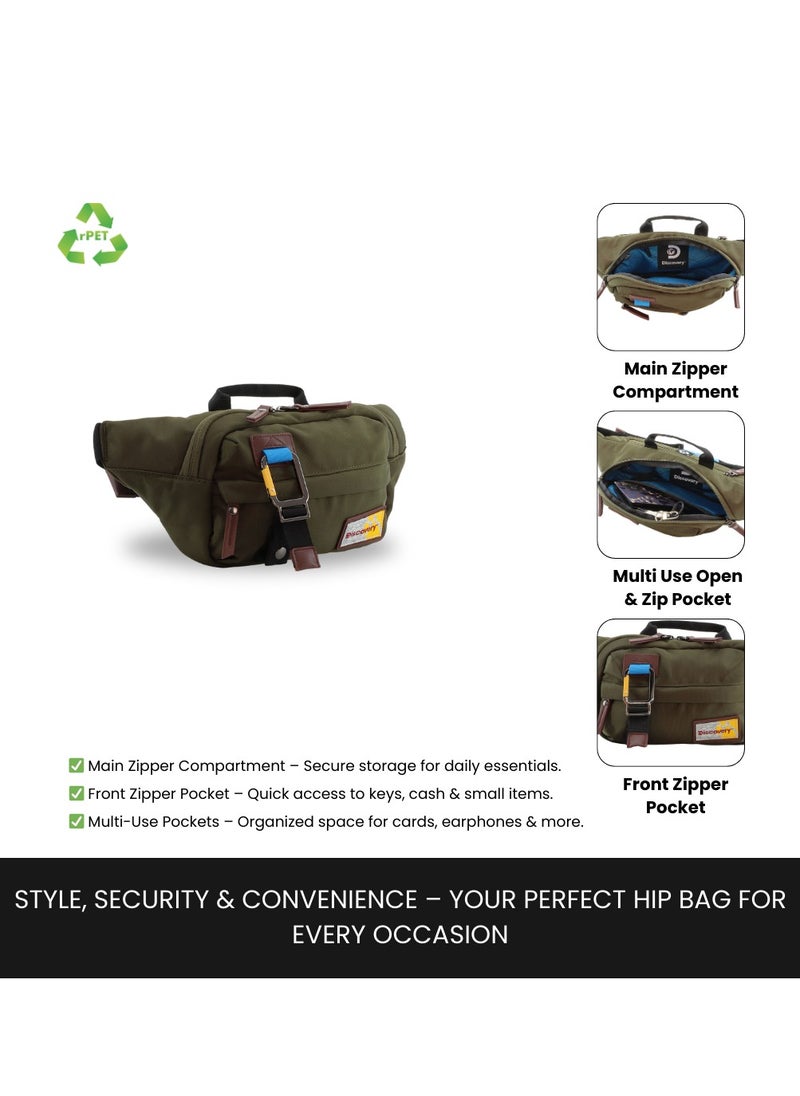 Discovery ICON  Waist Bag Khaki, Hip Bag With Adjustable Strap, RFID Pocket, Suitable For Travel, Outdoors, Gym, Hiking For Men And Women - pzsku/Z4988FD873453374C010DZ/45/_/1739532249/261d505d-e702-480a-88e8-15e430162244