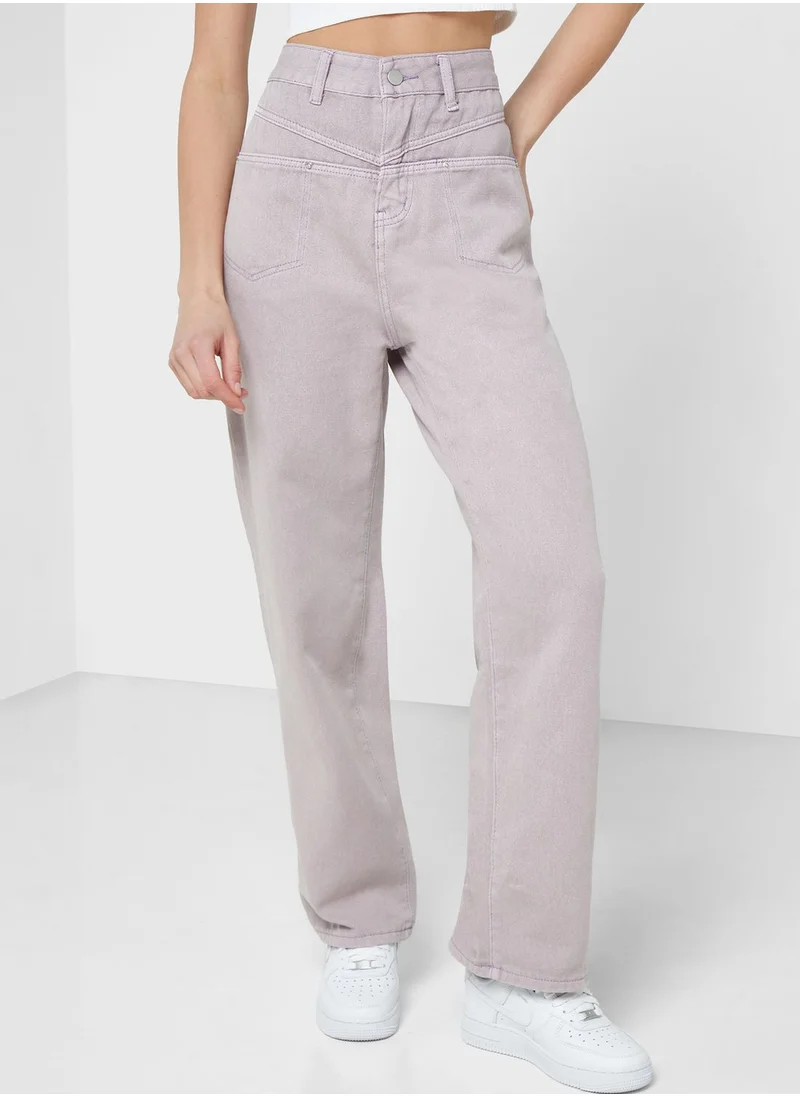 Ginger High Waist Straight Leg Jeans