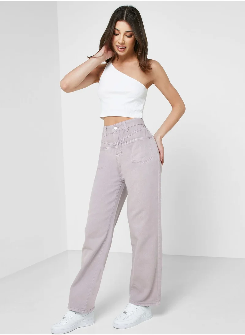 Ginger High Waist Straight Leg Jeans