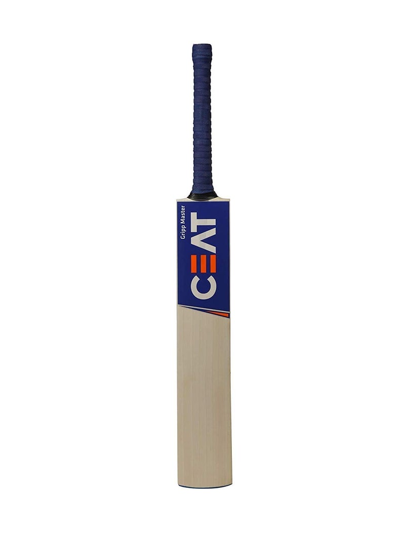 XTROKE New Solid Popular Willow Cricket Bat for All Tennis Balls (Full Size), Wood, Multicolour (Bat with Bat Cover) - Image 2