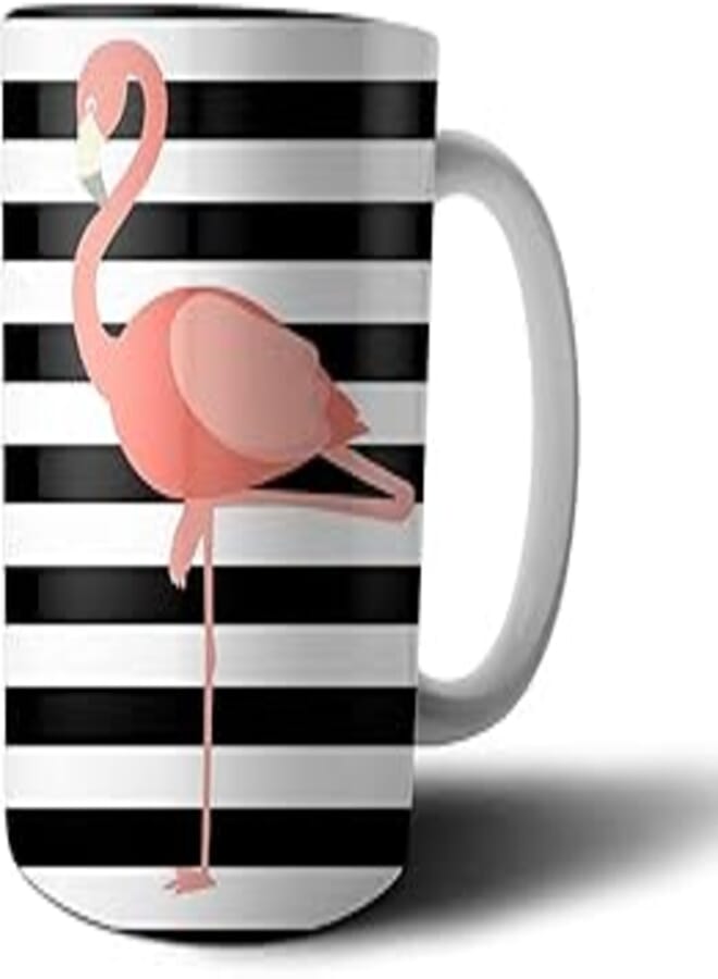 OR Flamingo Printed Ceramic Mug - Multi Color